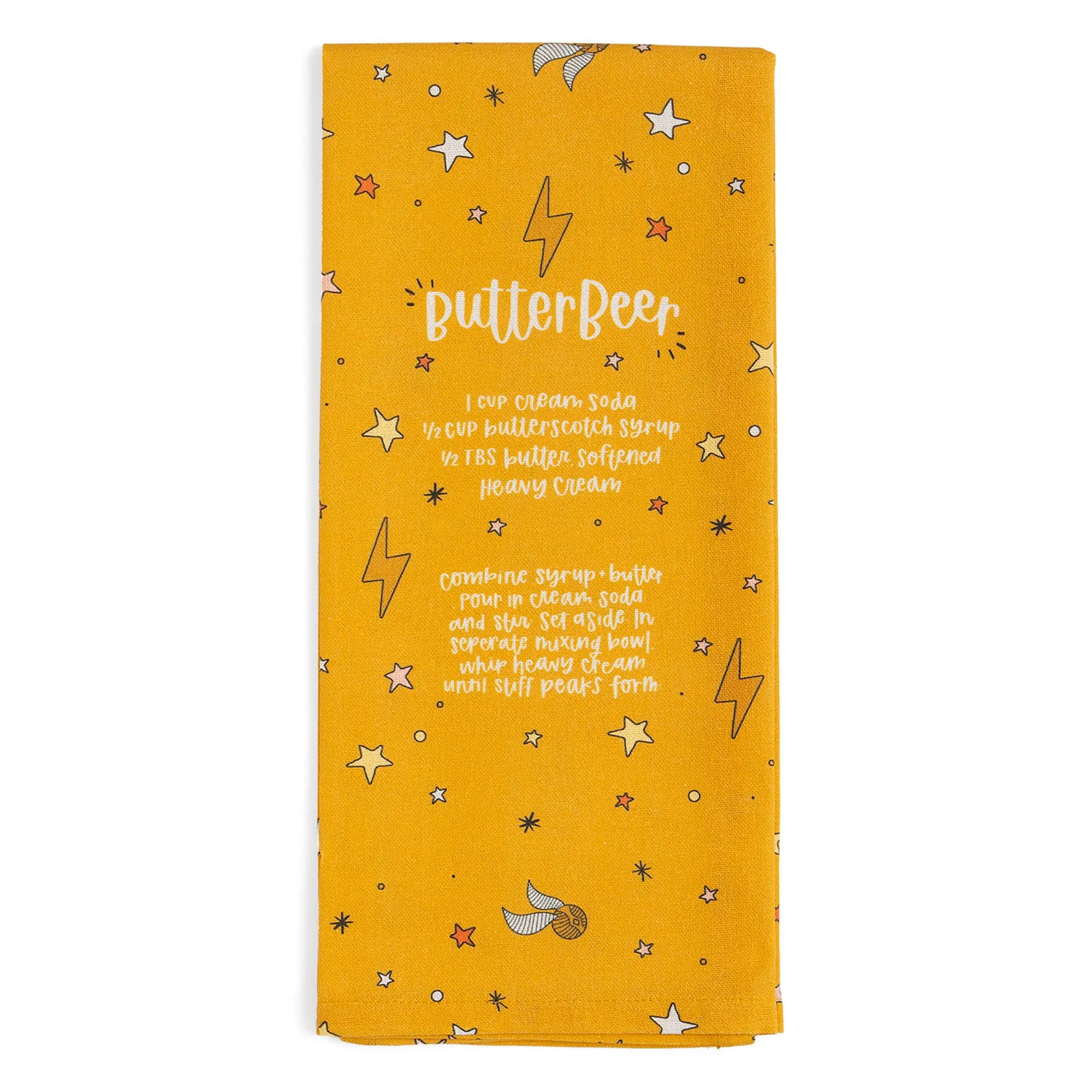 Butterbeer Recipe Tea Towel