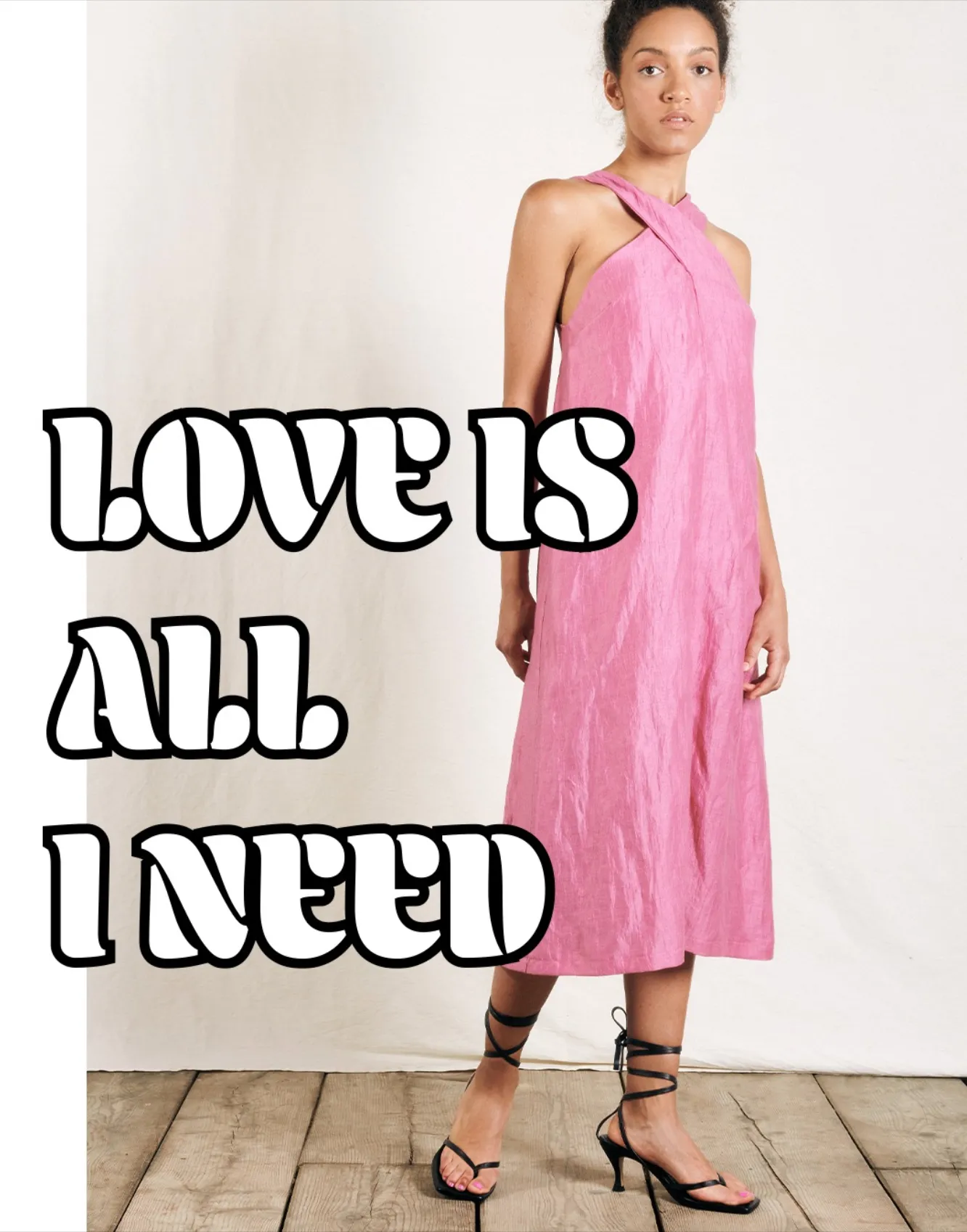 B.yu Fuschia Crossover Dress