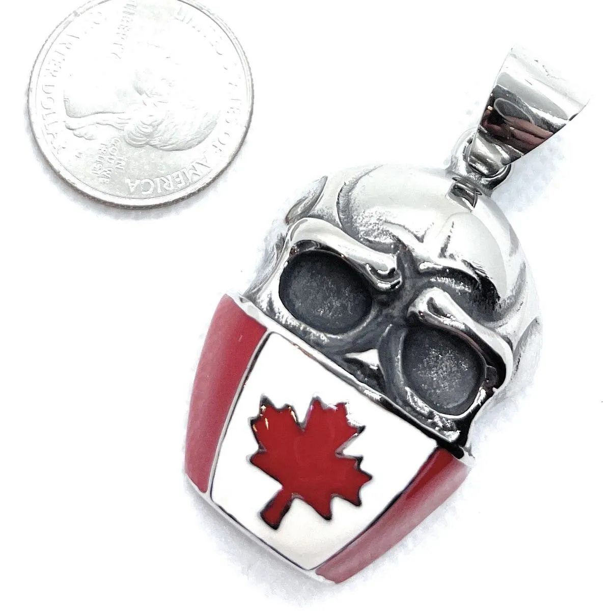 Canadian Skull Pendant (#p745)