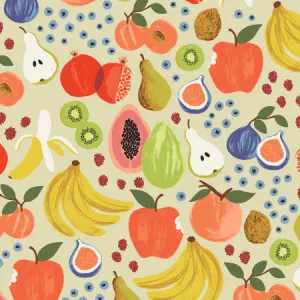 CANVAS: Fruit Stand - Cream $21.49/ Yard