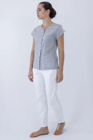 Cap Sleeve Shell Button Jacket KL-02