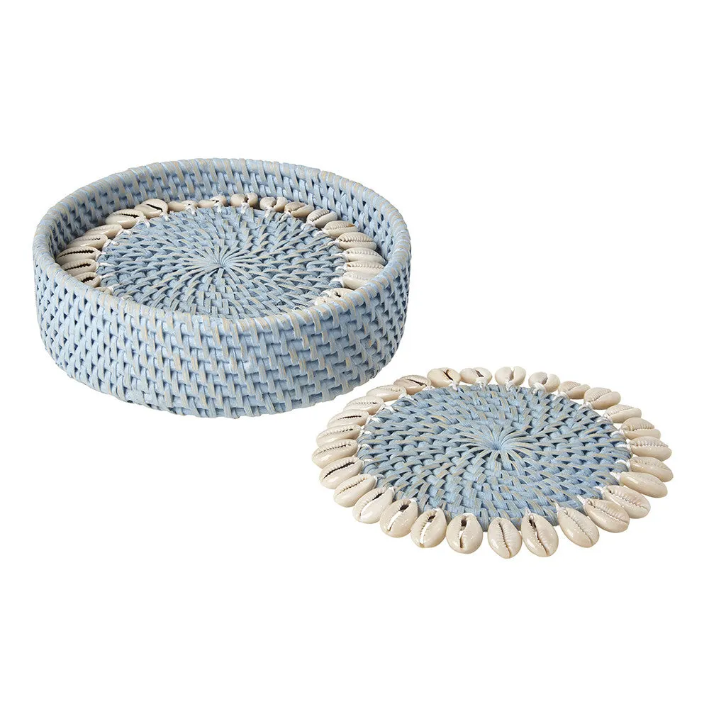 Capiz Coasters, S/4