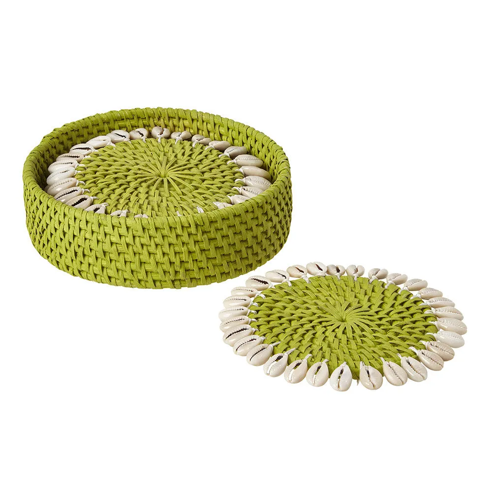 Capiz Coasters, S/4