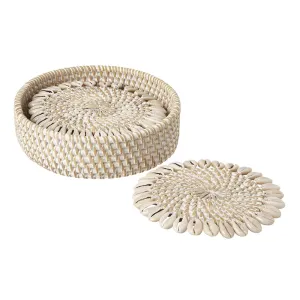 Capiz Coasters, S/4