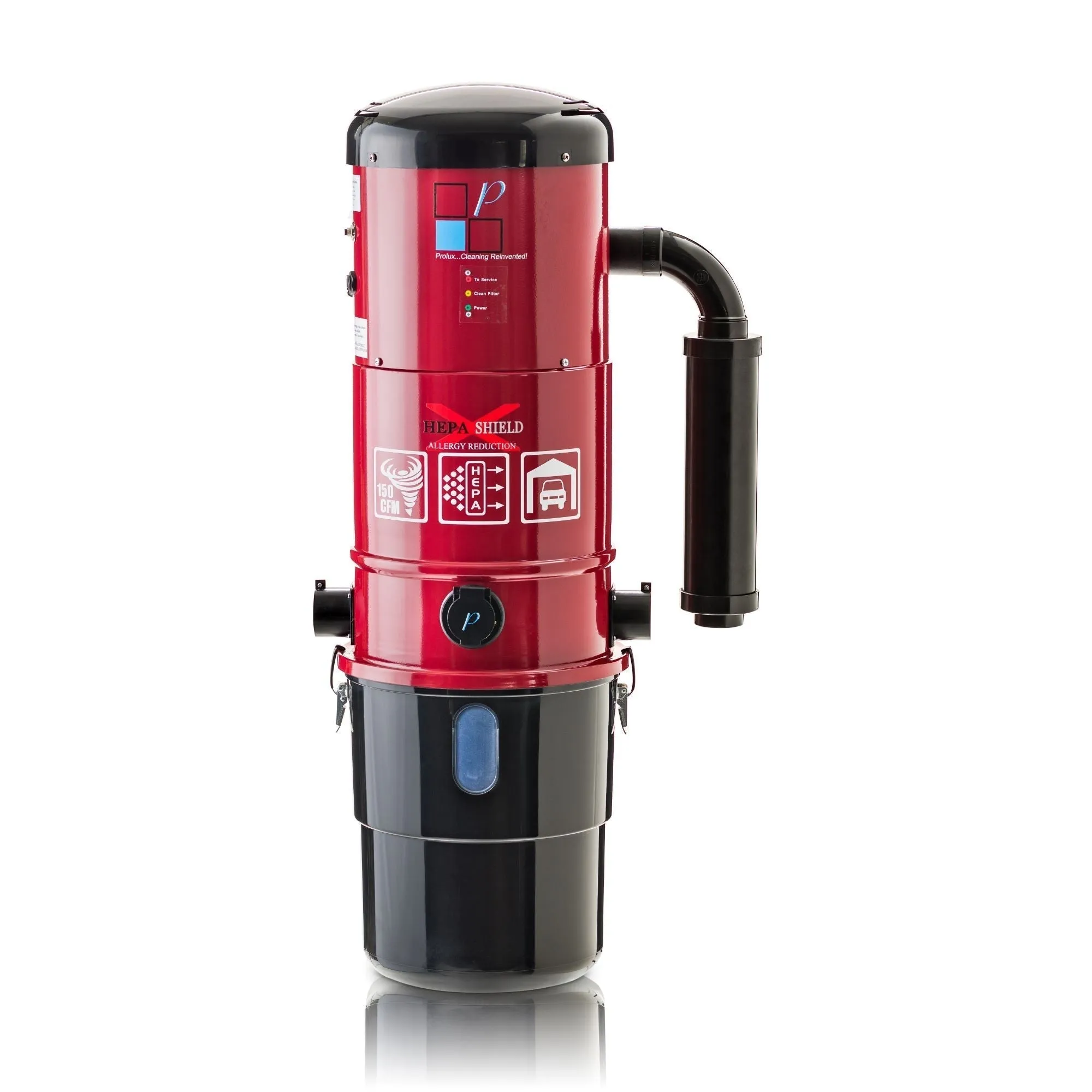 Central Vacuum Unit w/ Powerful 2 Speed Motor, Prolux Hose Kit, and 25 Year Warranty by Prolux