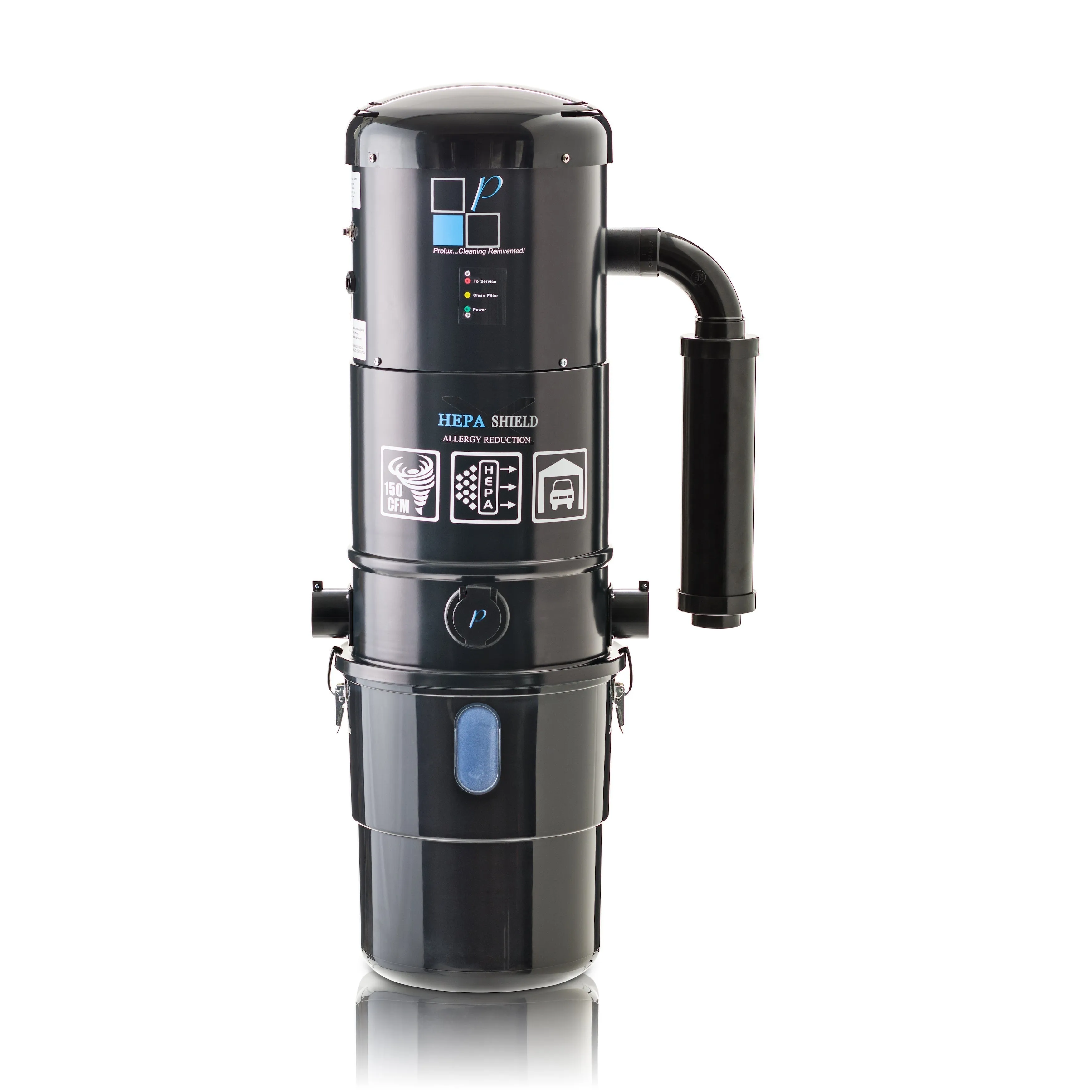 Central Vacuum Unit w/ Powerful 2 Speed Motor, Prolux Hose Kit, and 25 Year Warranty by Prolux