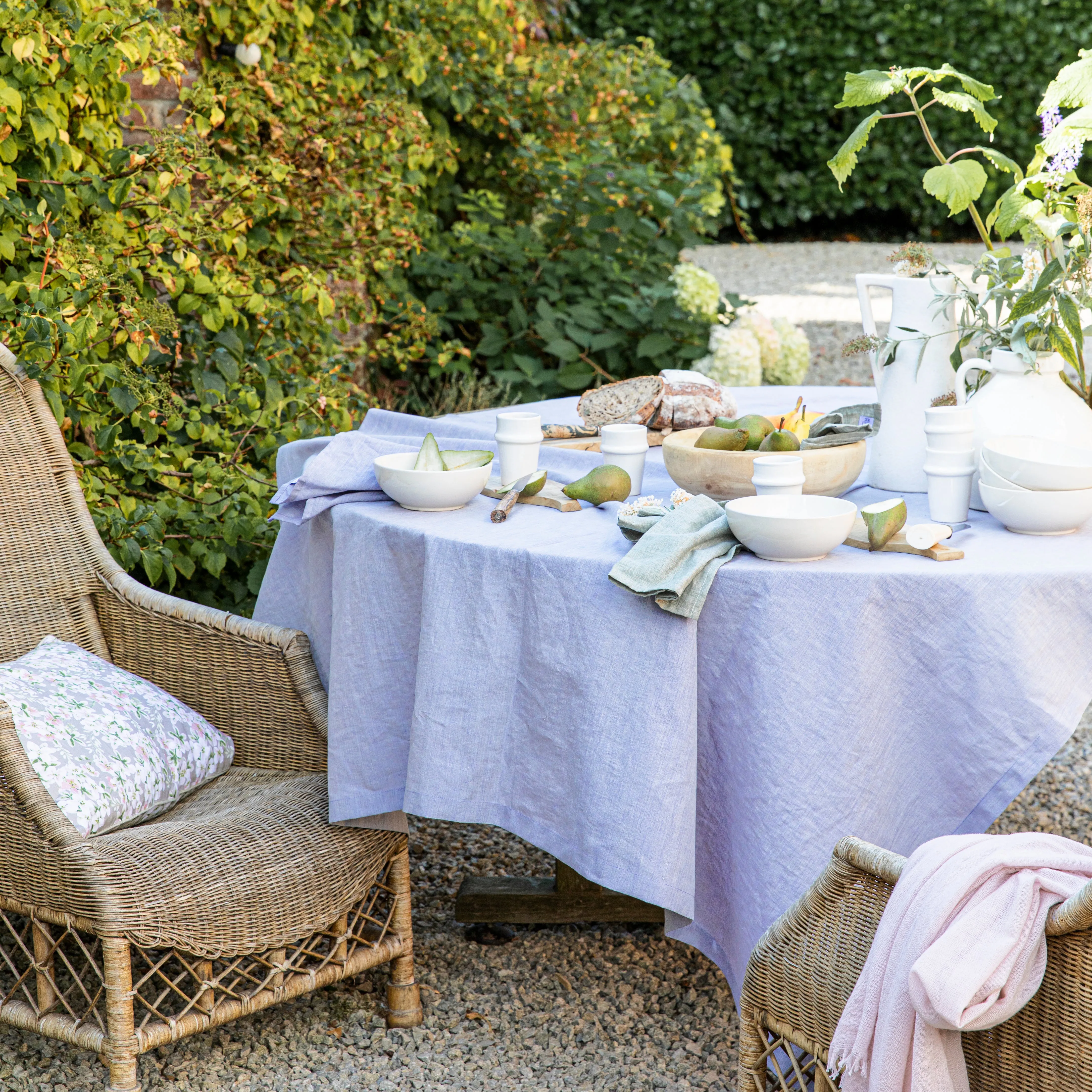 chambray tablecloth