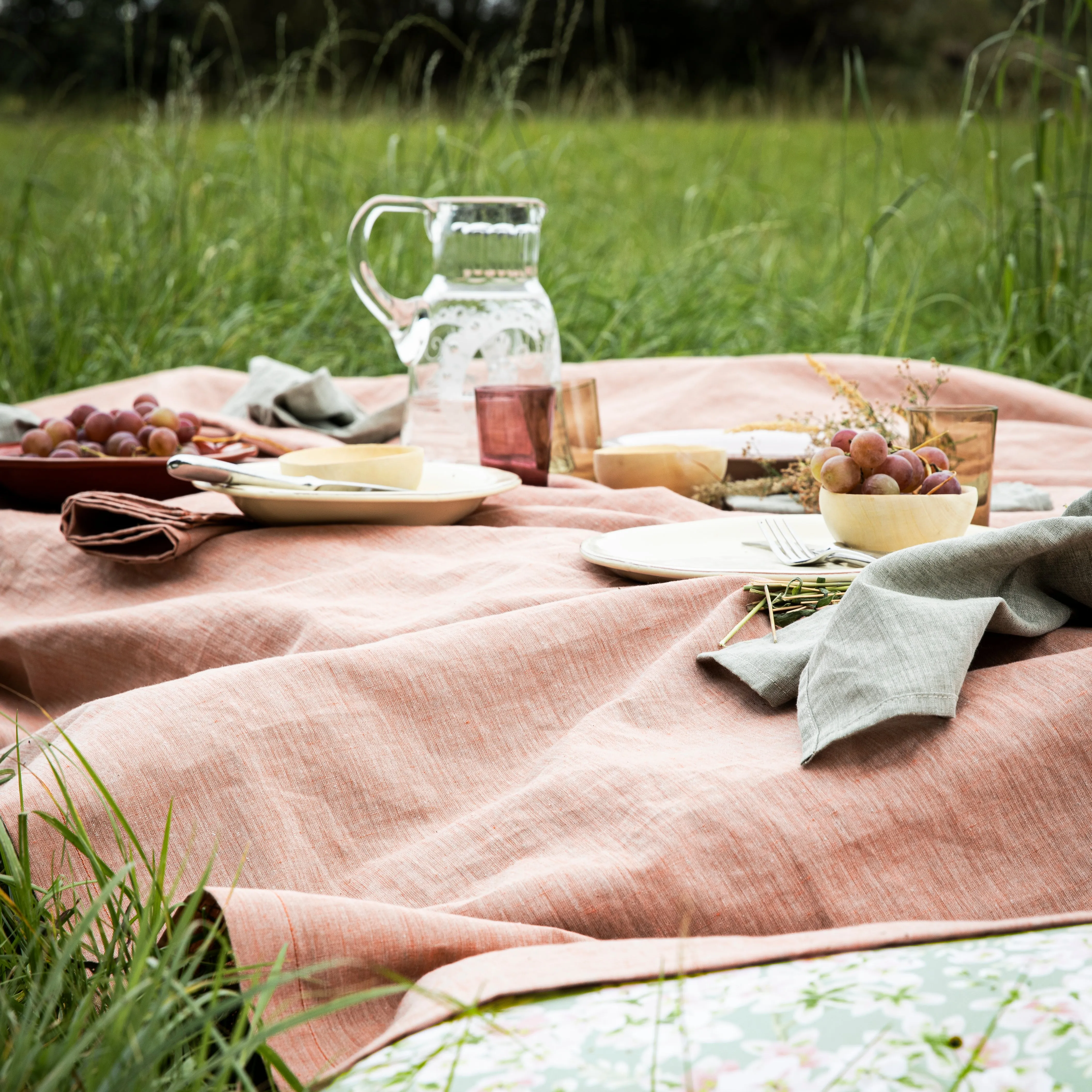 chambray tablecloth