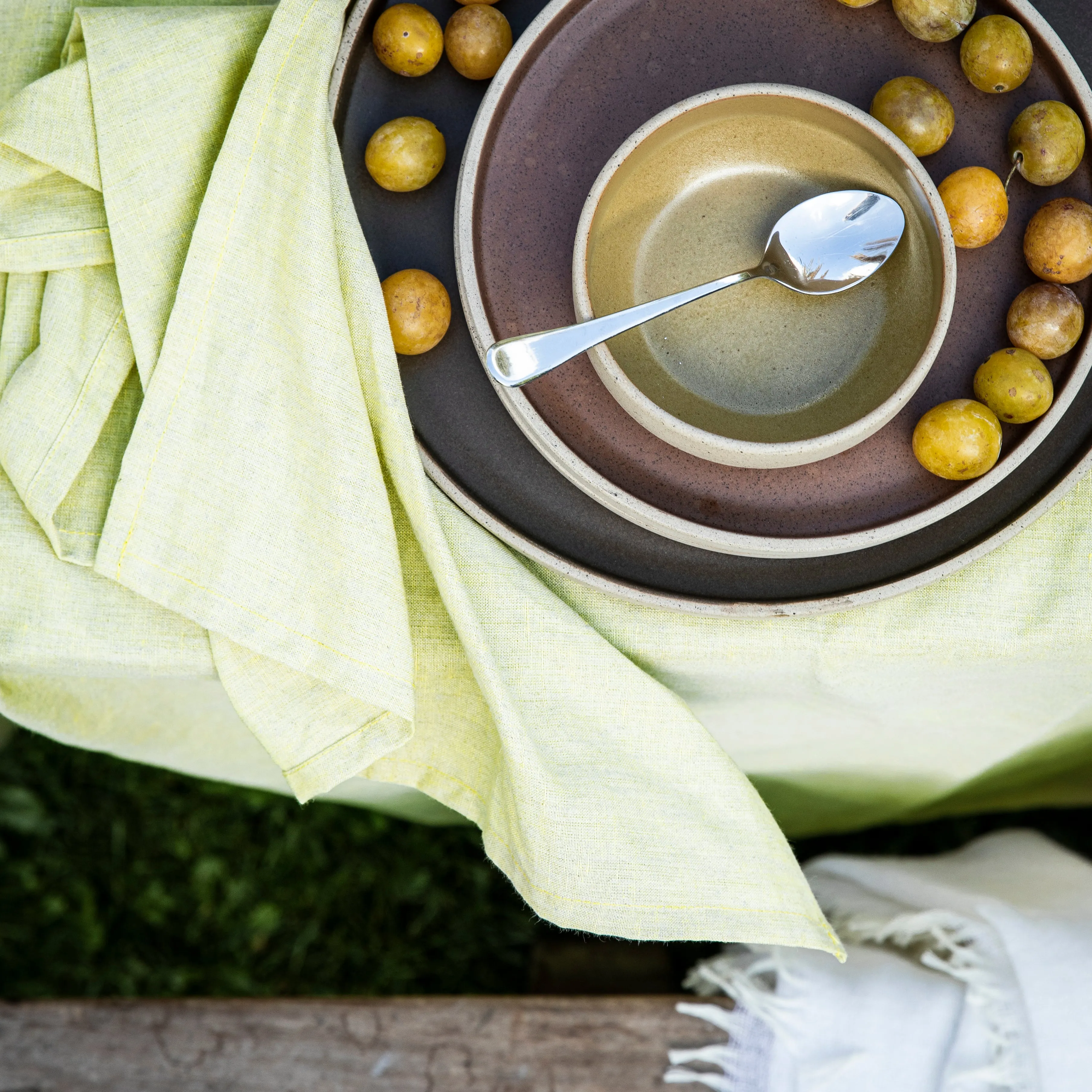 chambray tablecloth