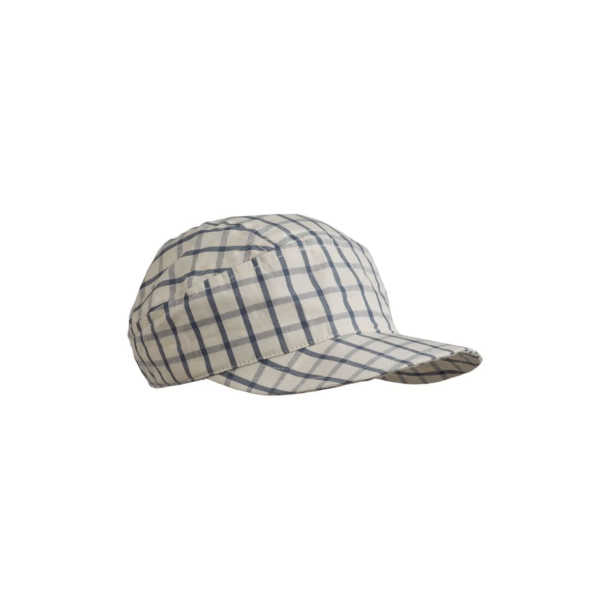 Charles Soft Cap - Y/D check: Blue wave/creme de la creme