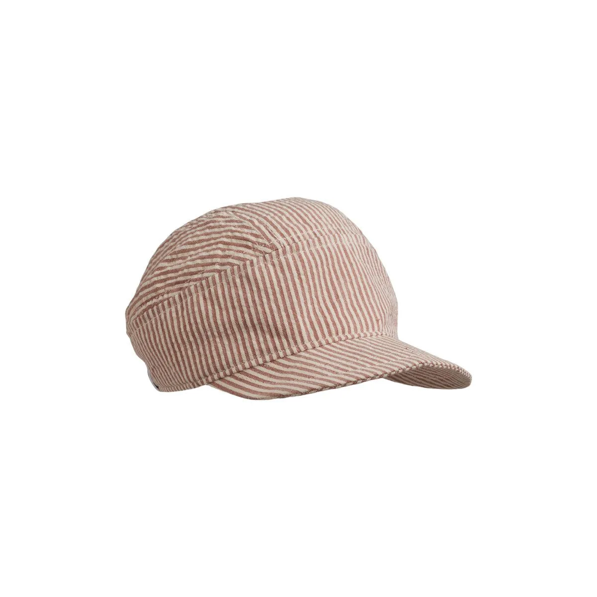 Charles Soft Cap - Y/D stripe: Dark rose/ecru