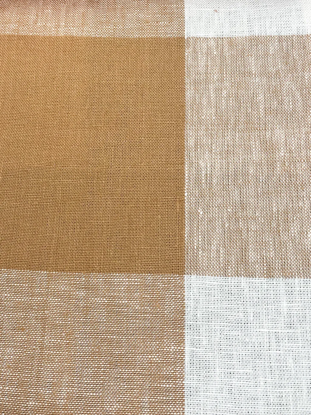 Checkered Multi Color 100% Linen Fabric By The Yard/CL1125