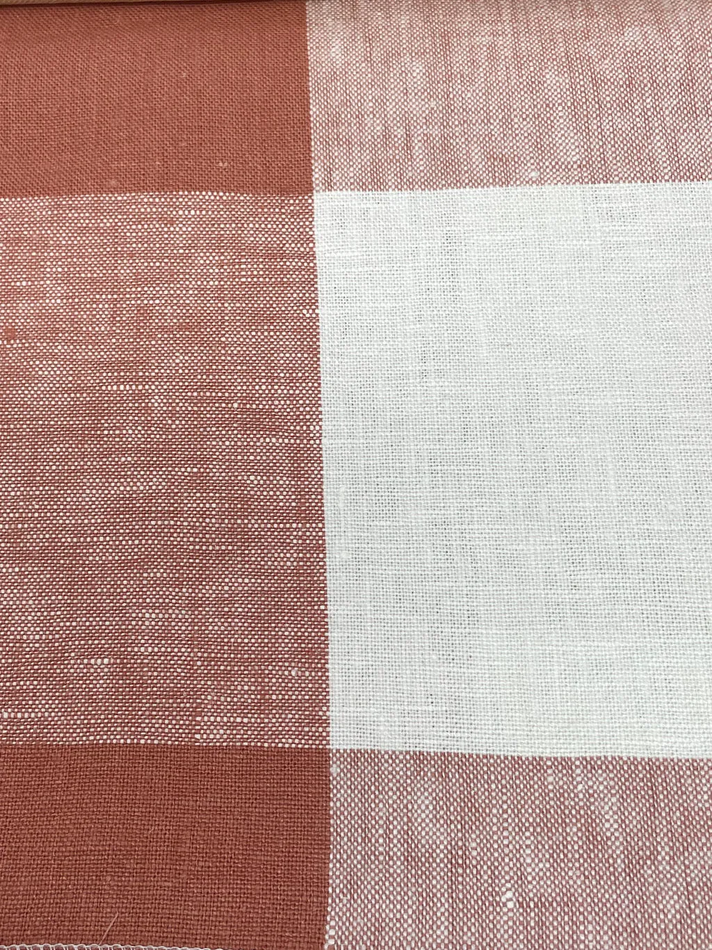 Checkered Multi Color 100% Linen Fabric By The Yard/CL1125