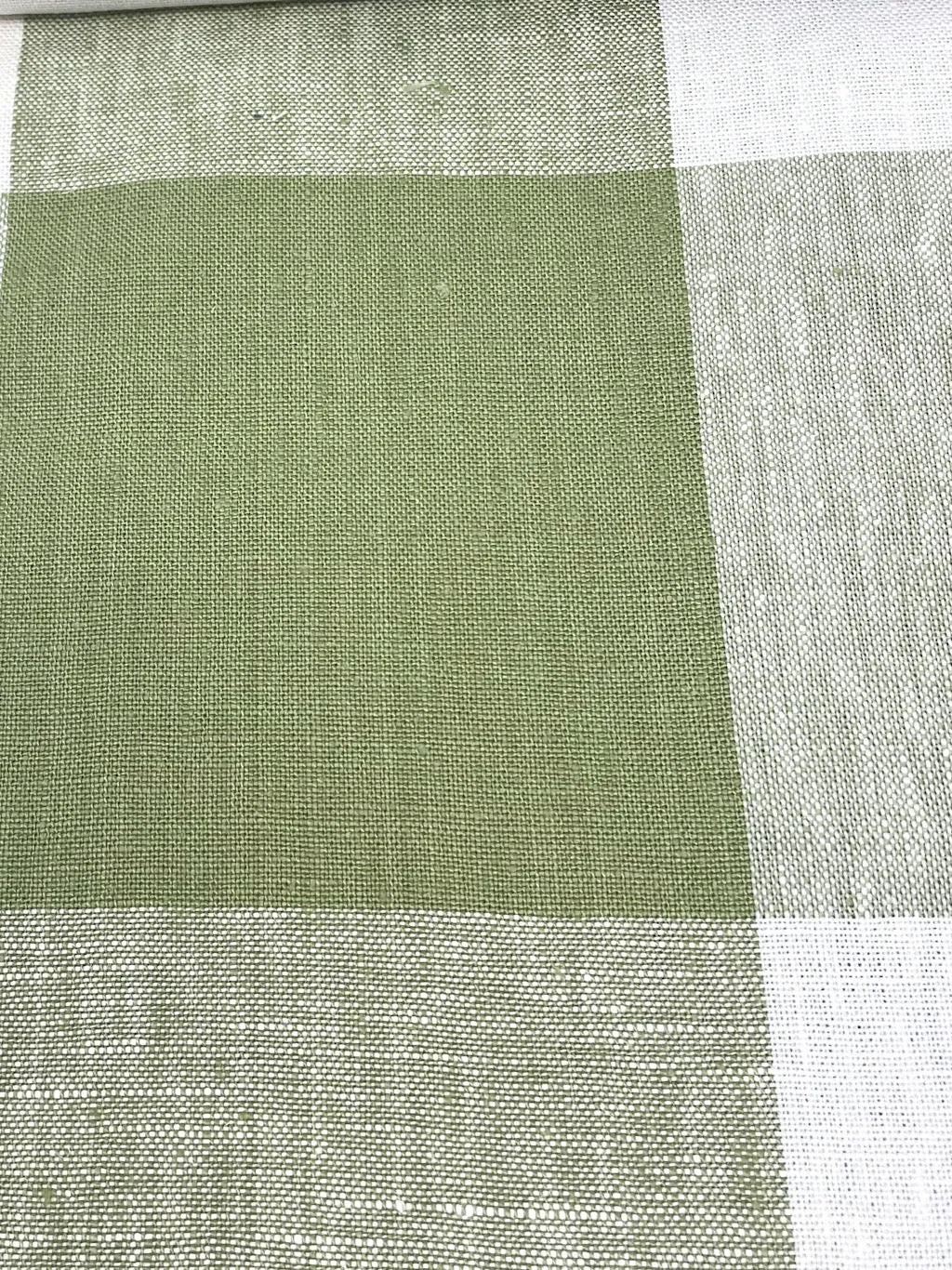 Checkered Multi Color 100% Linen Fabric By The Yard/CL1125