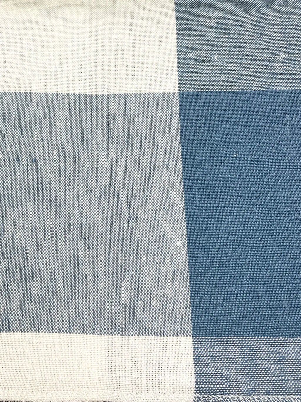 Checkered Multi Color 100% Linen Fabric By The Yard/CL1125