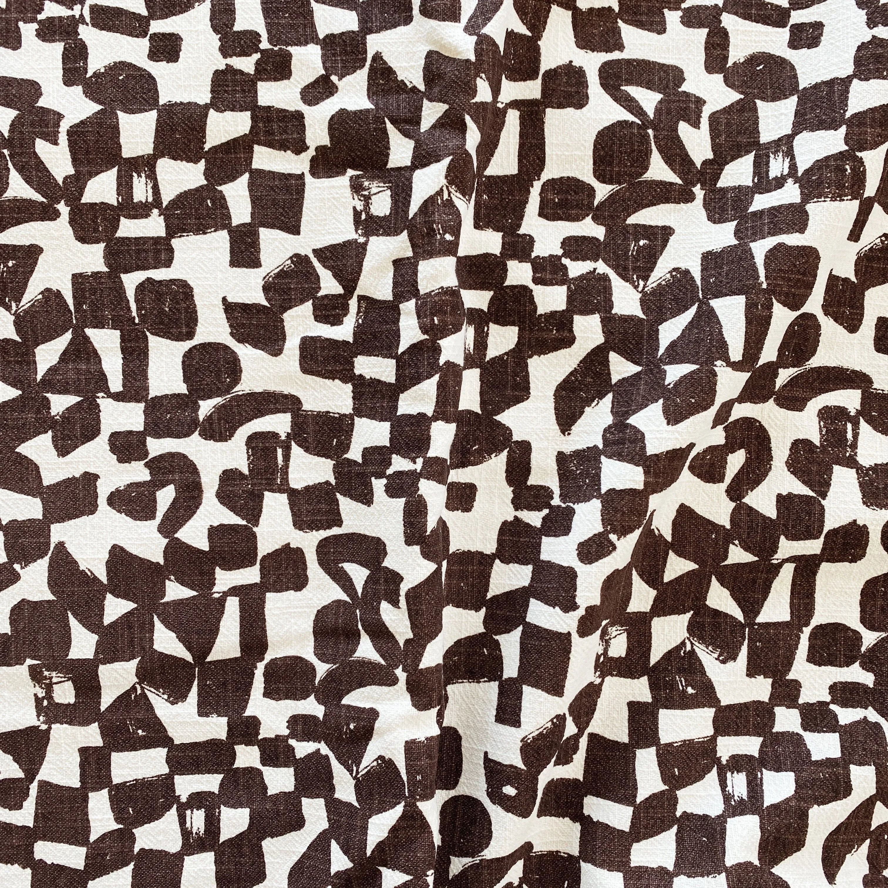 CHECKS in LENTIL - Fabric by the yard