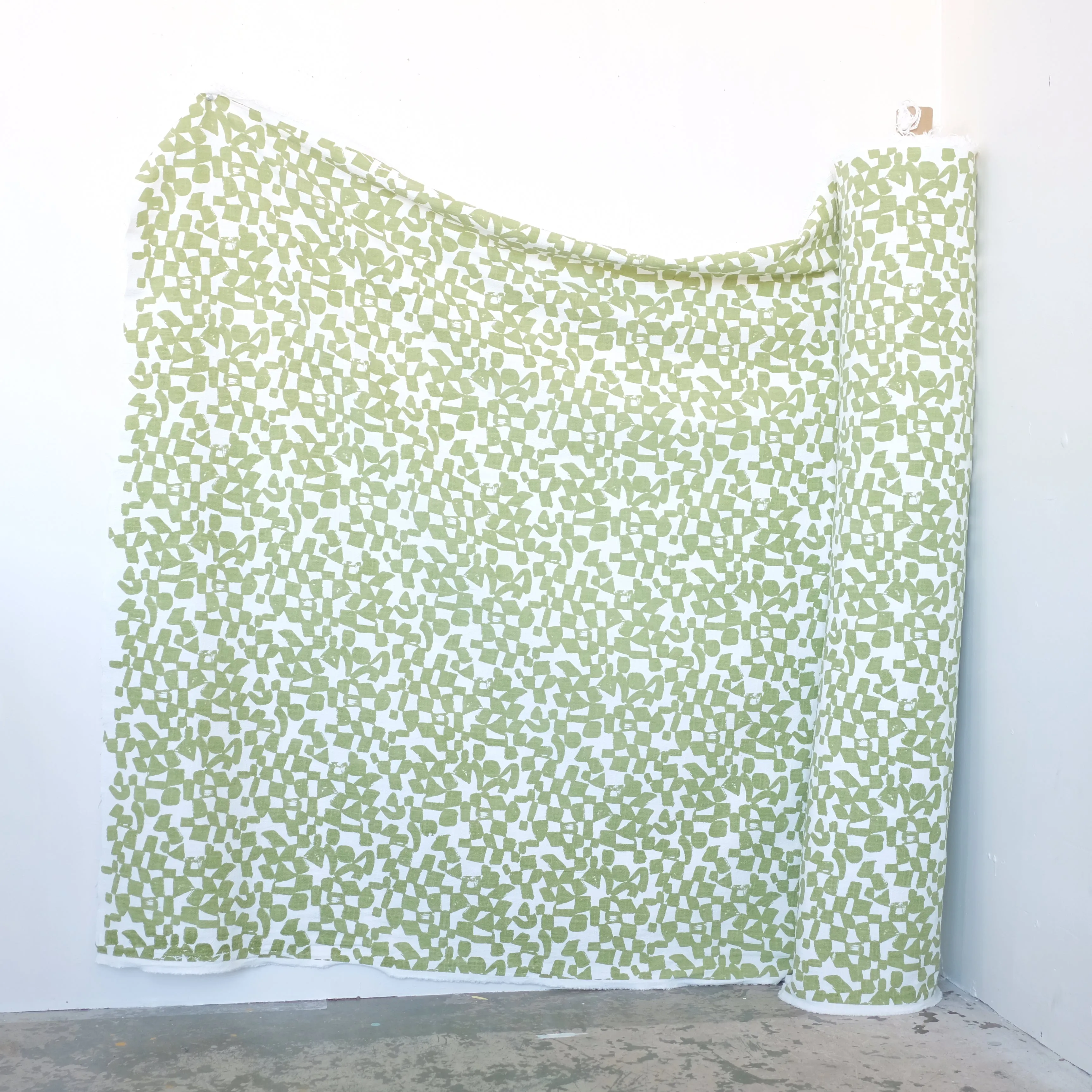CHECKS in MATCHA - Fabric by the yard