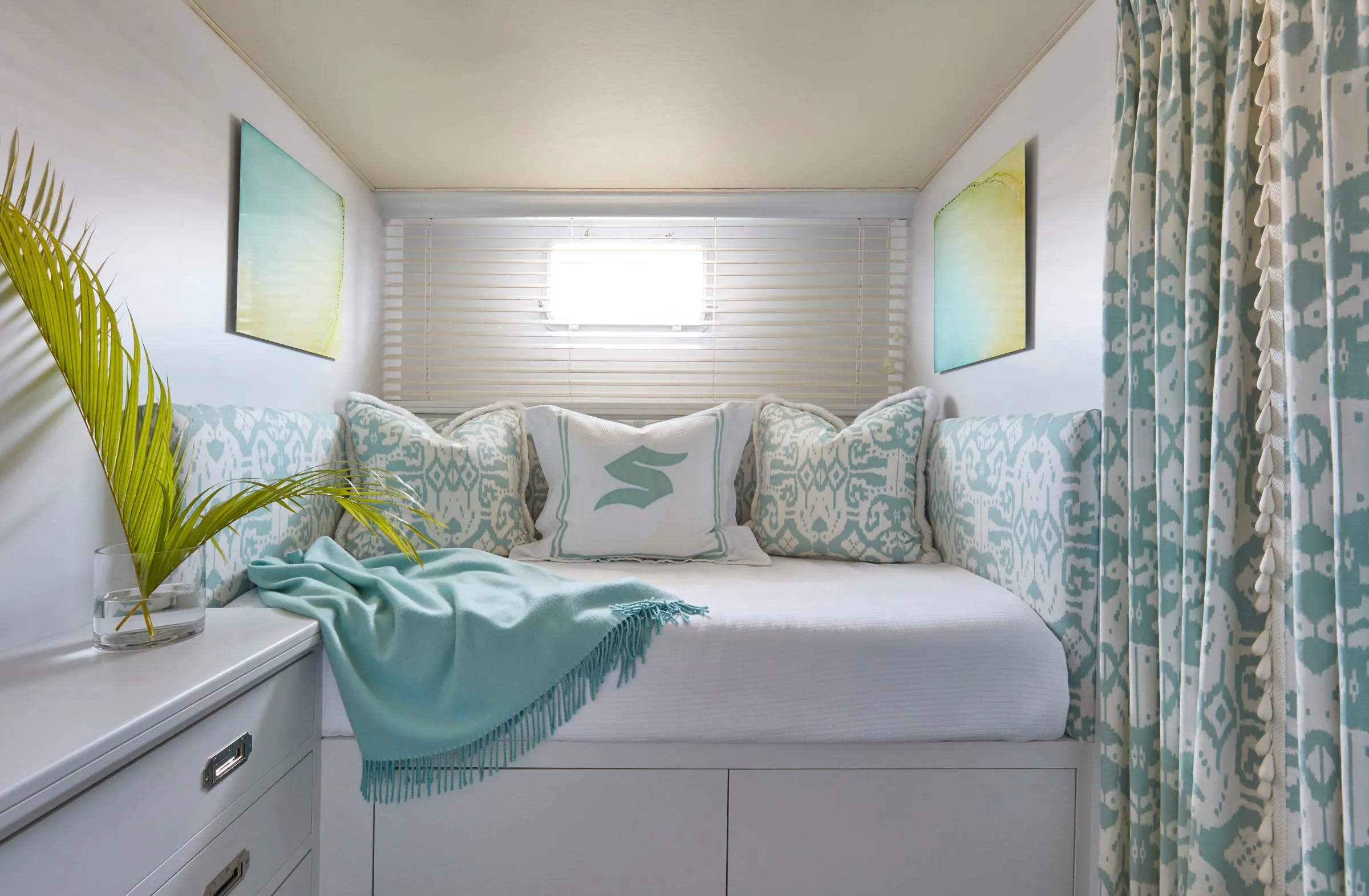 China Seas Fabric: Island Ikat - Dove Gray on White