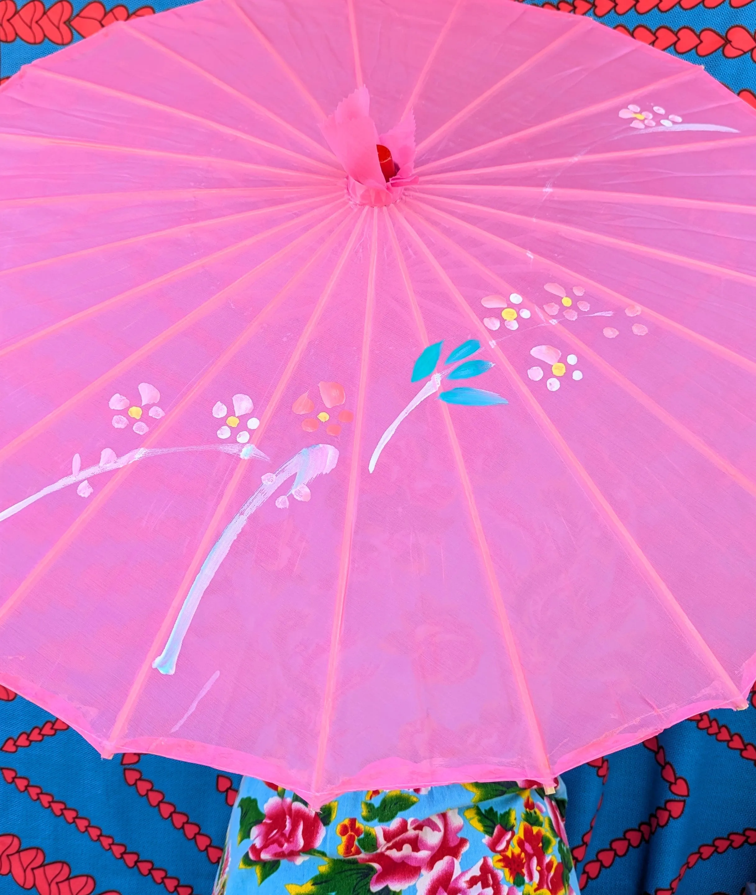 Chinese hand painted parasols