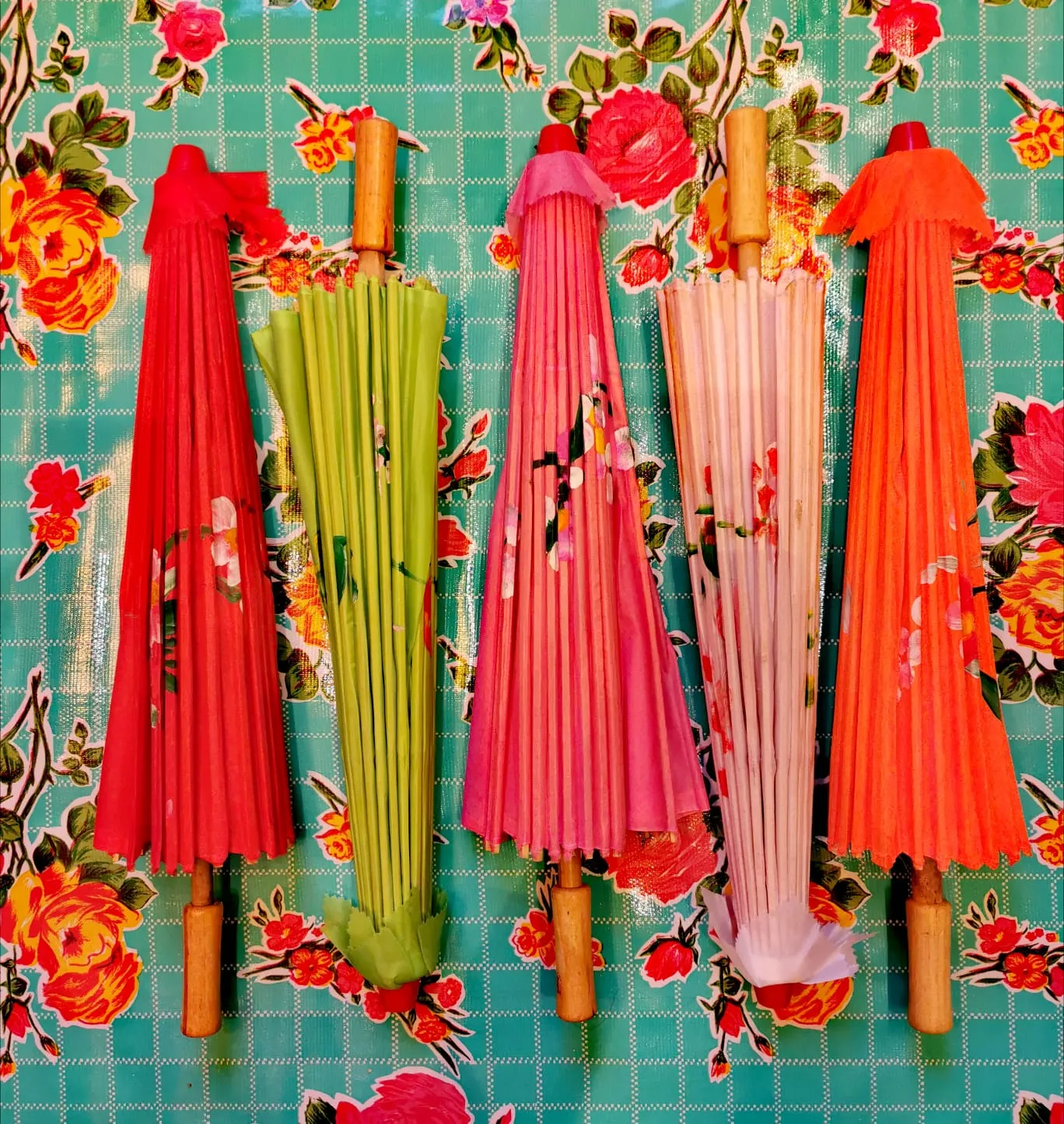 Chinese hand painted parasols