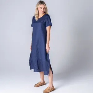 Cinabelle Linen Dress in Navy