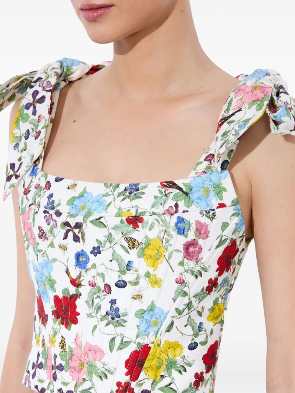Clara linen and cotton blend top
