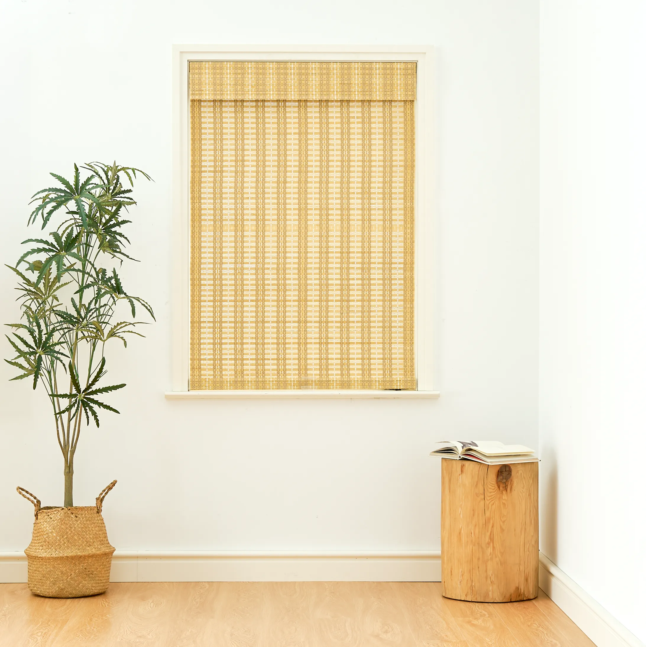 Cora Woven Bamboo Shade| Golden Ochre