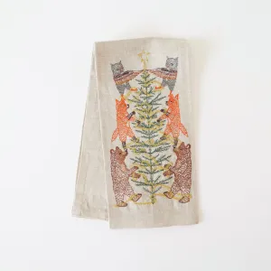 Coral & Tusk Holiday Tea Towel - Tree Decorating