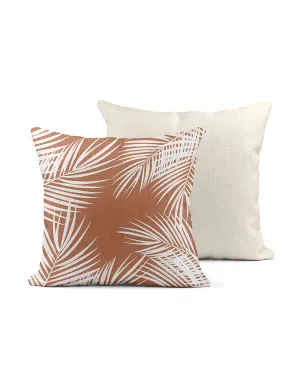 Coral Palm Pillow , College Student Gift, Mother's Day Gift, Christmas Gift