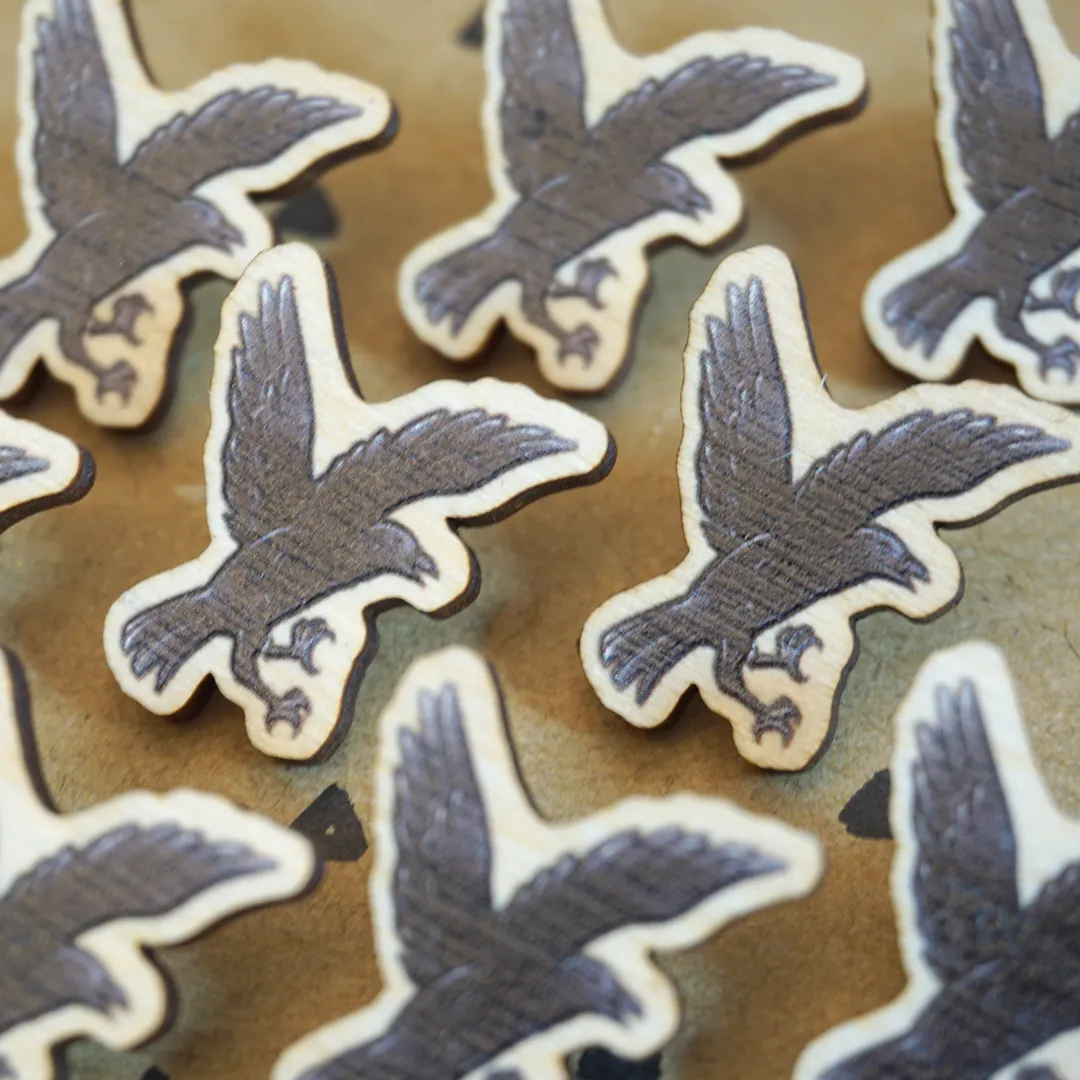 Corvidae | Wooden Pin
