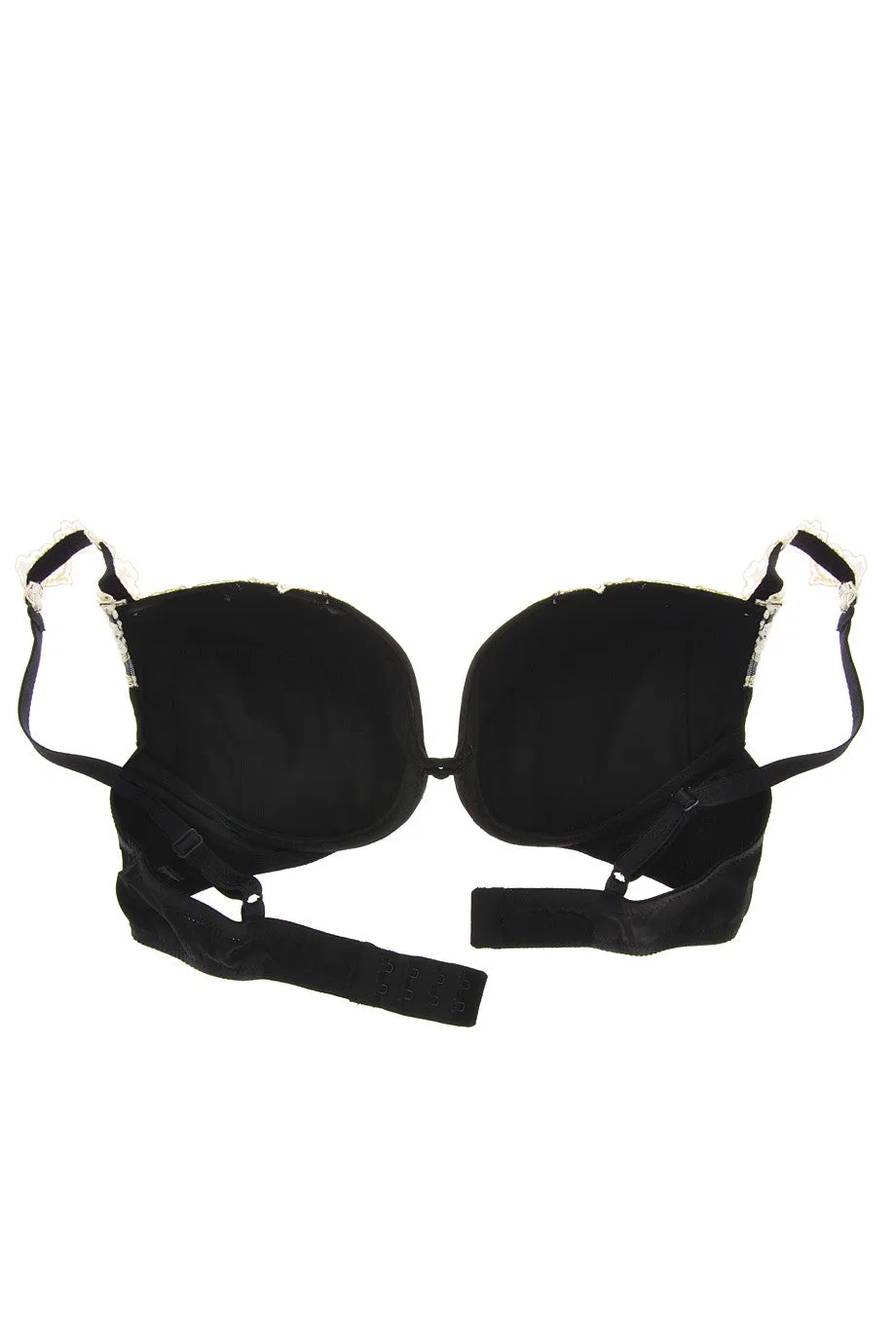 COTTON CLUB SATIN White Lace Bra