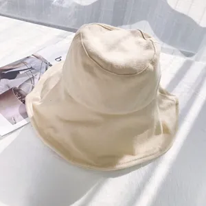 Cotton Floppy Bucket Hat - Off White