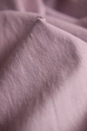 Cotton Linen Blend Solid Colors, Bio Washing, Dusty Purple, Dusty Blue, Emerald Blue, Mint Green , Pink, Natural Beige - By the Yard 18394-1