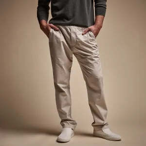 Cotton Linen Poplin Pant - Salt Pigment