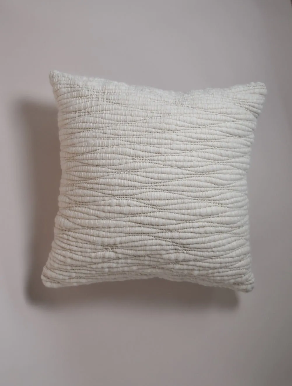 Cream Tucumana Wool Pillow