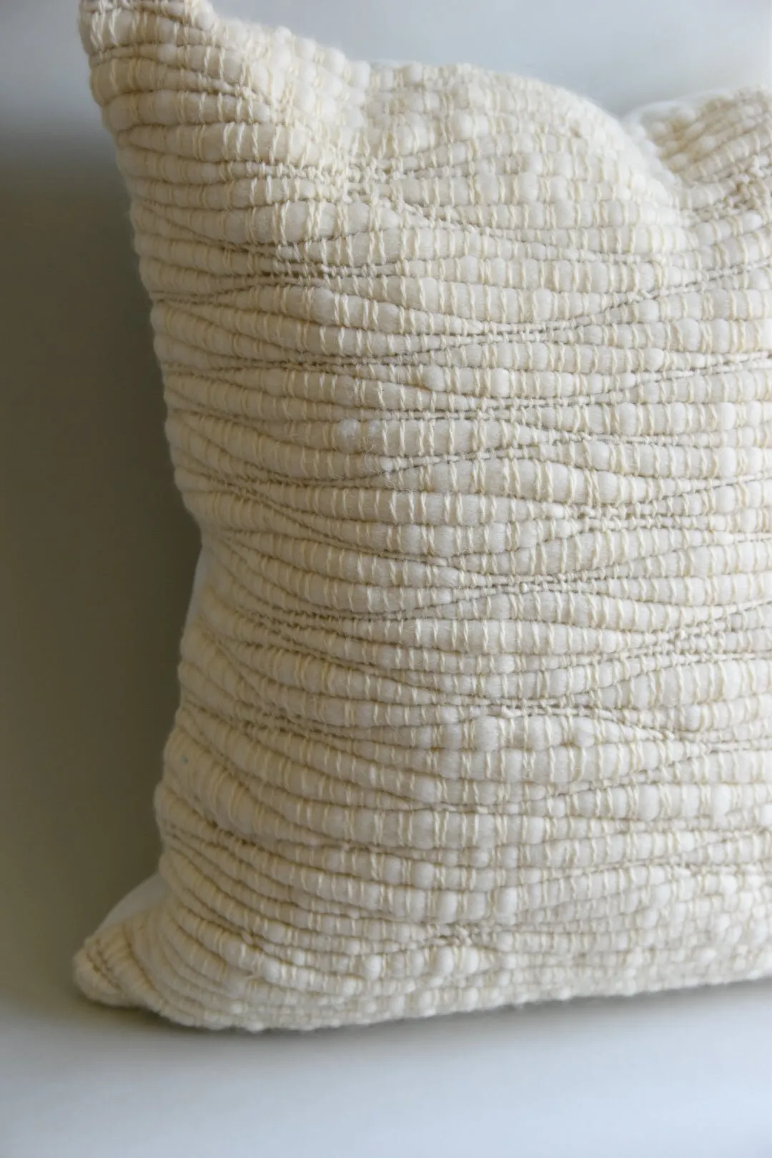 Cream Tucumana Wool Pillow