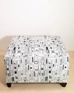 Cristianitos in Clairvoyant Large Ottoman 25" x 27" x 15"