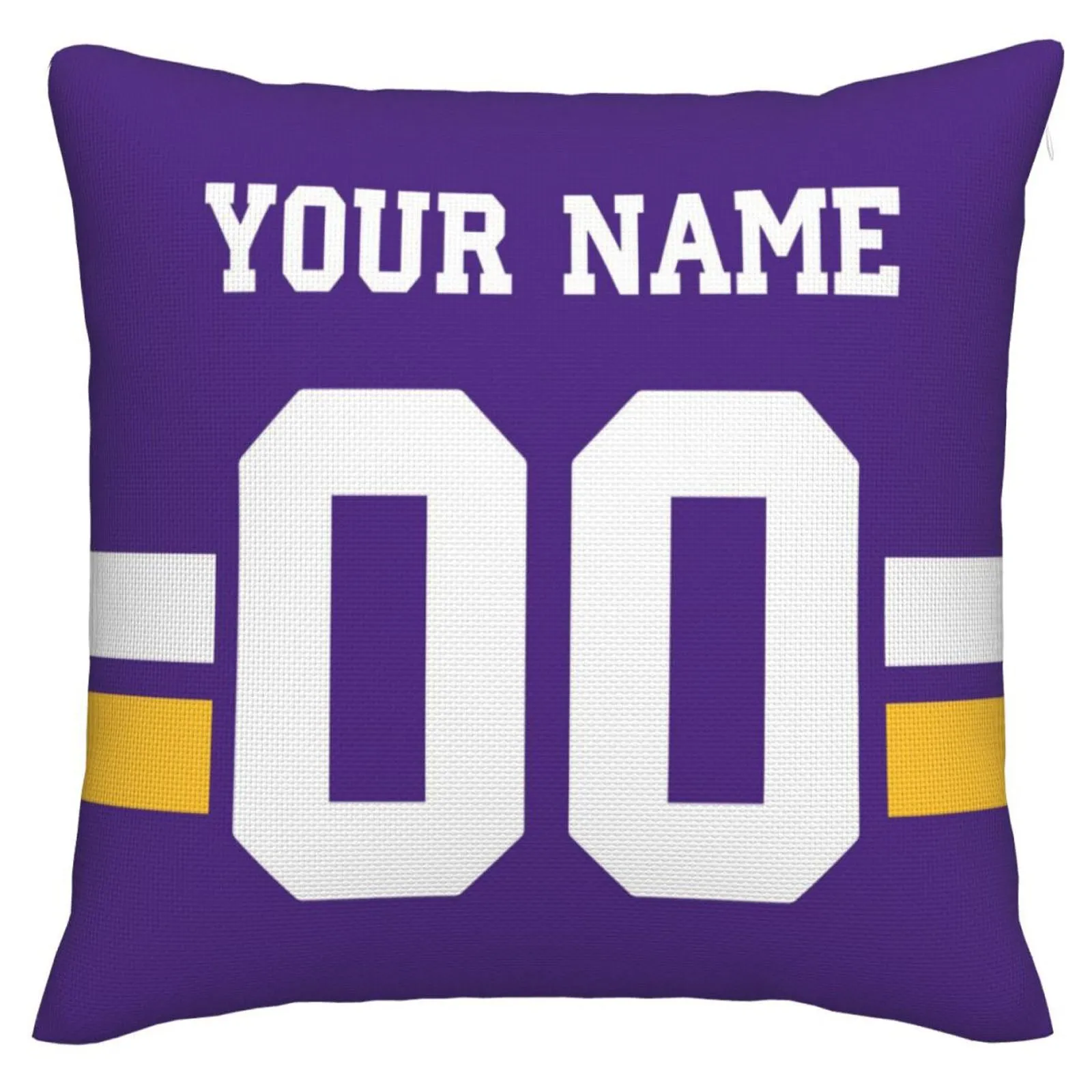 Custom MN.Vikings Pillow Decorative Throw Pillow Case - Print Personalized Football Team Fans Name & Number Birthday Gift Football Pillows
