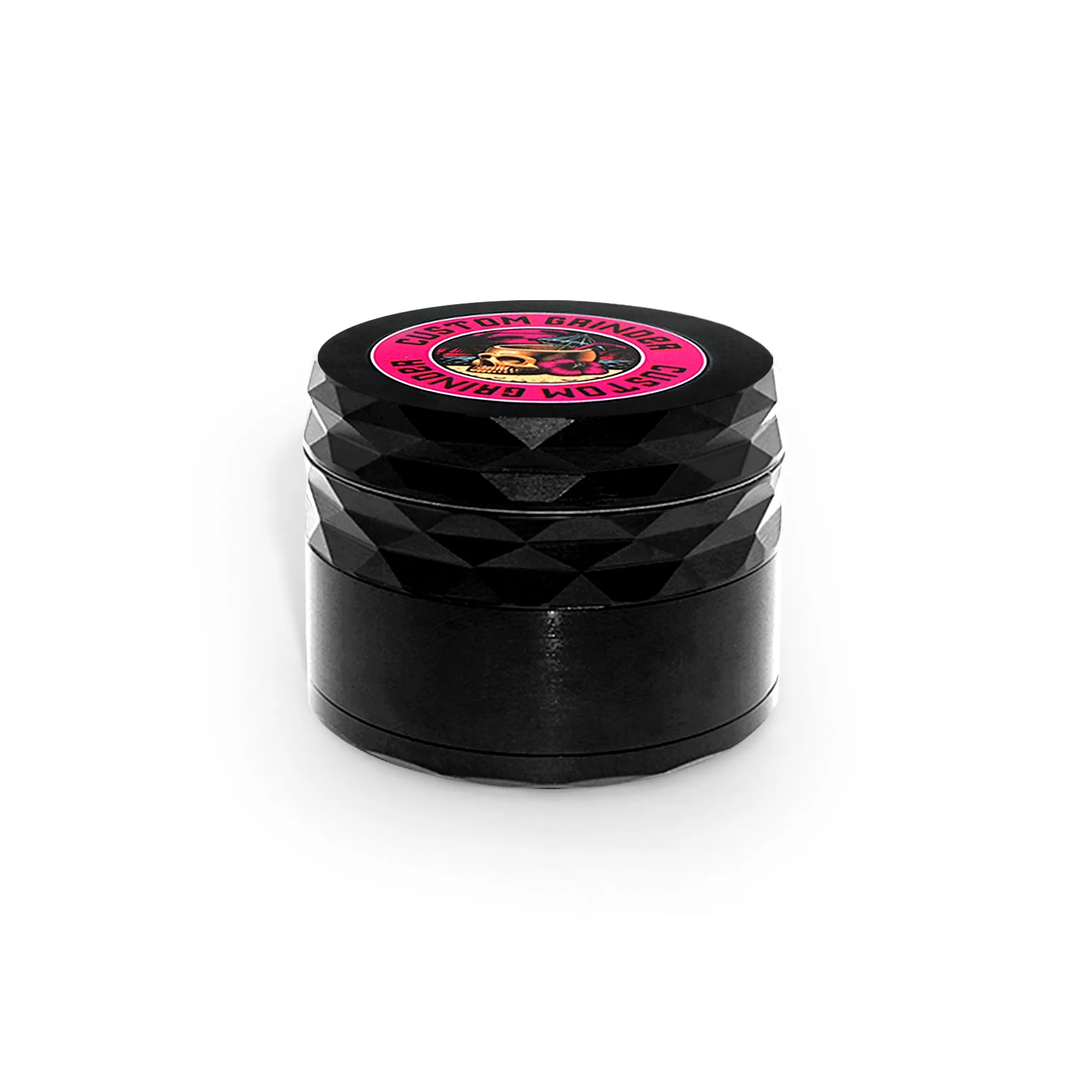 Custom Round Diamond Black Grinder (62MM*51MM)
