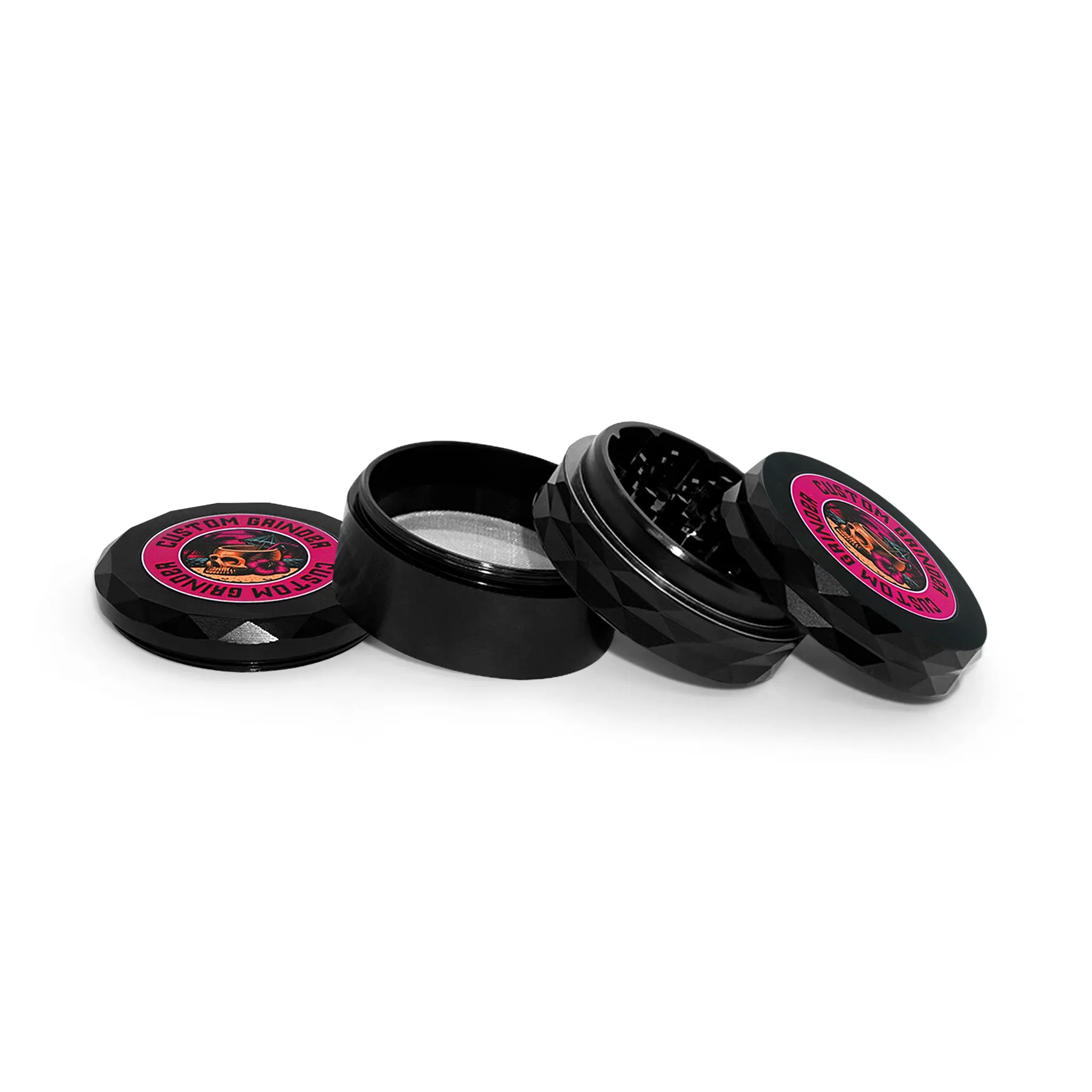 Custom Round Diamond Black Grinder (62MM*51MM)