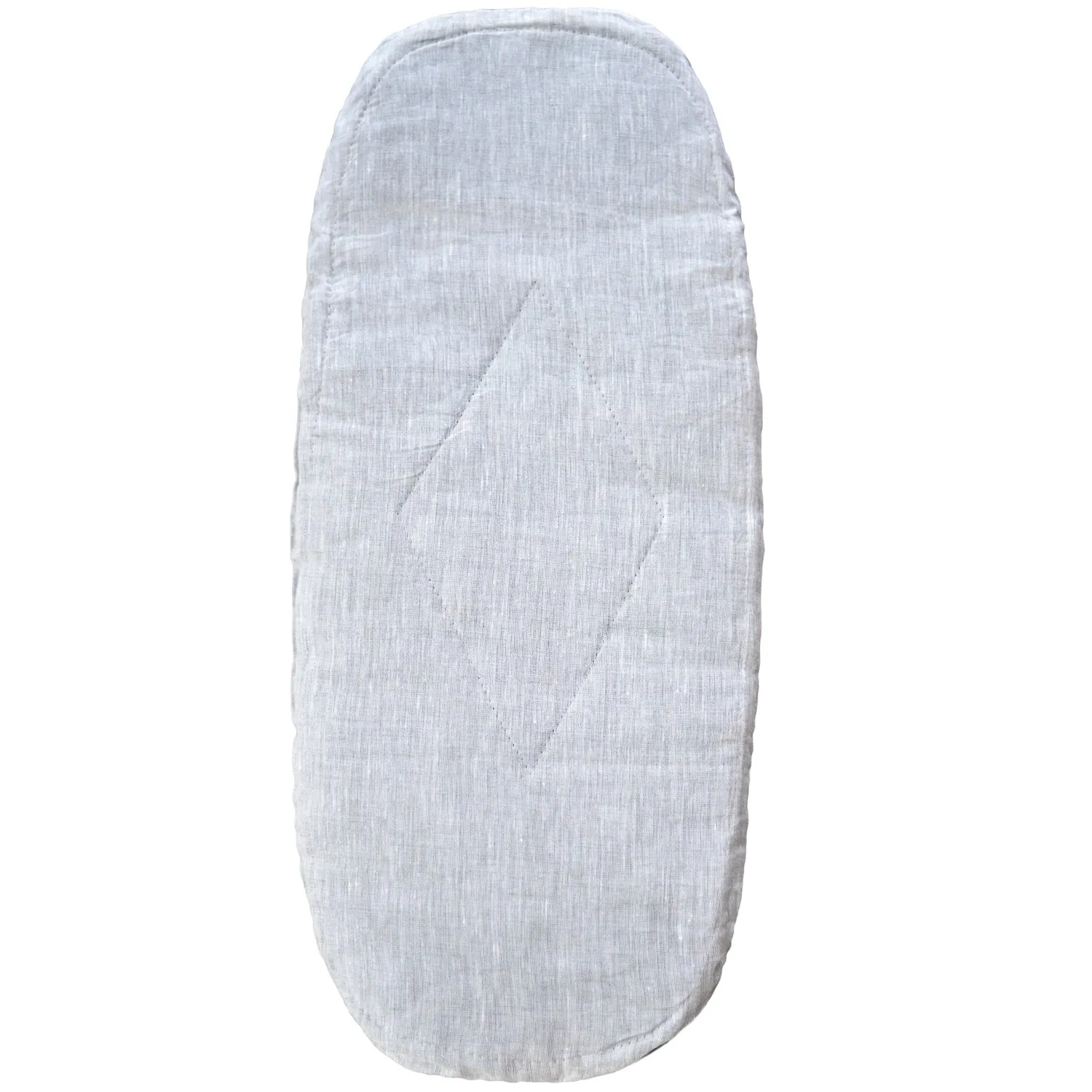 Custom Sized Oval Organic Flax Baby Mattress for Bassinet & Moses Baskets