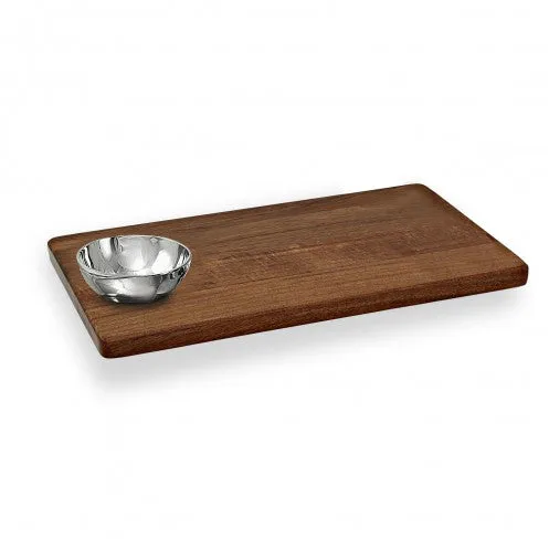 CUTTING BOARD RECT W/ RND BOWL