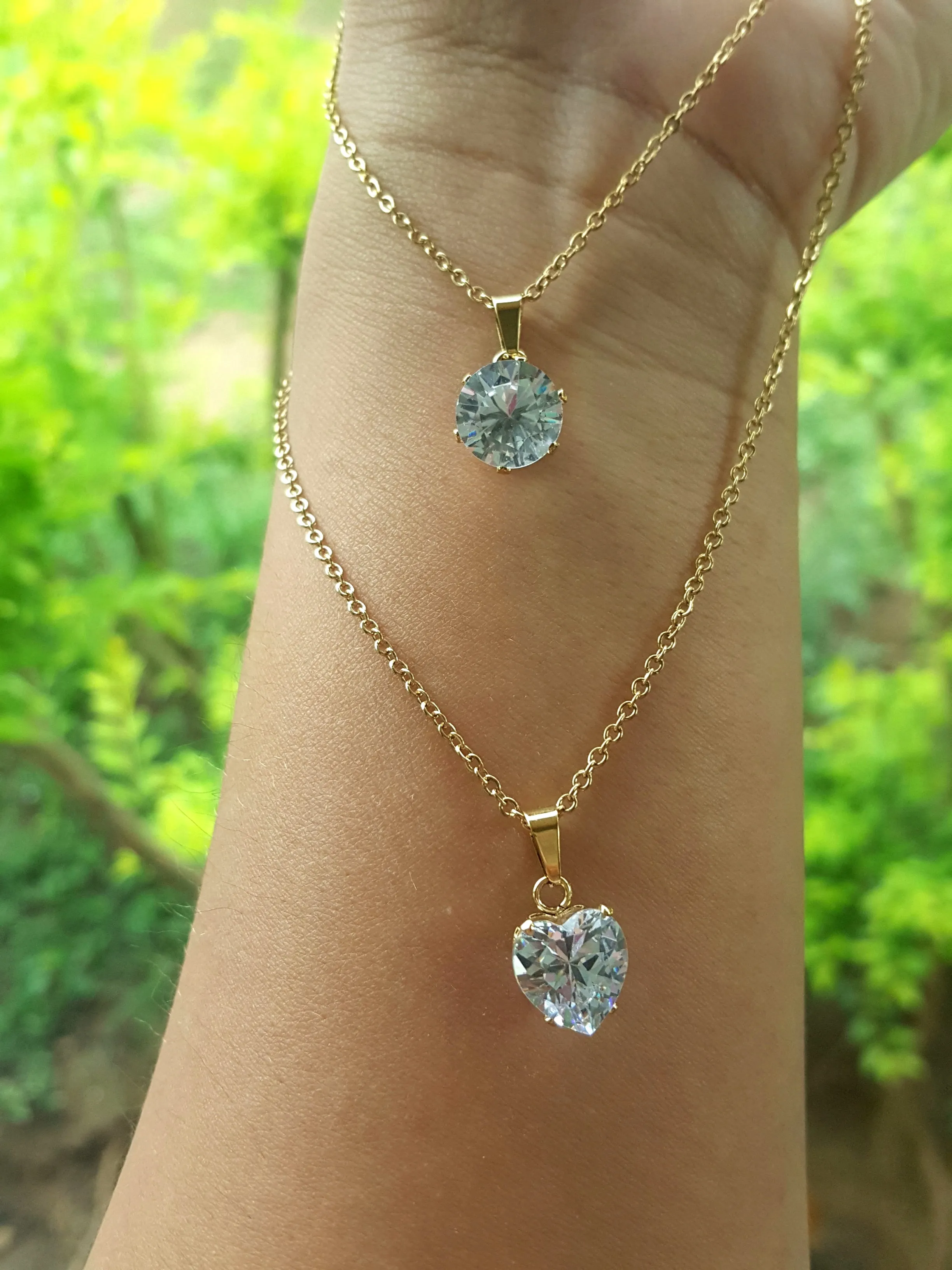CZ Jewelry Set- Stainless Steel