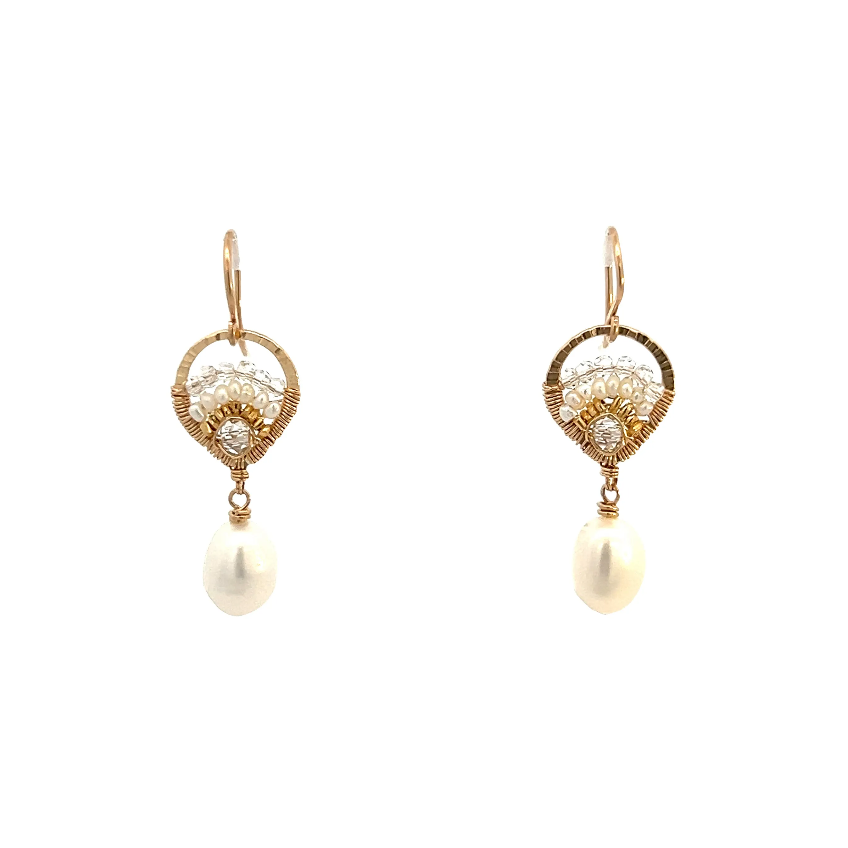 Dana Kellin Collection Pearl & Crystal Earrings