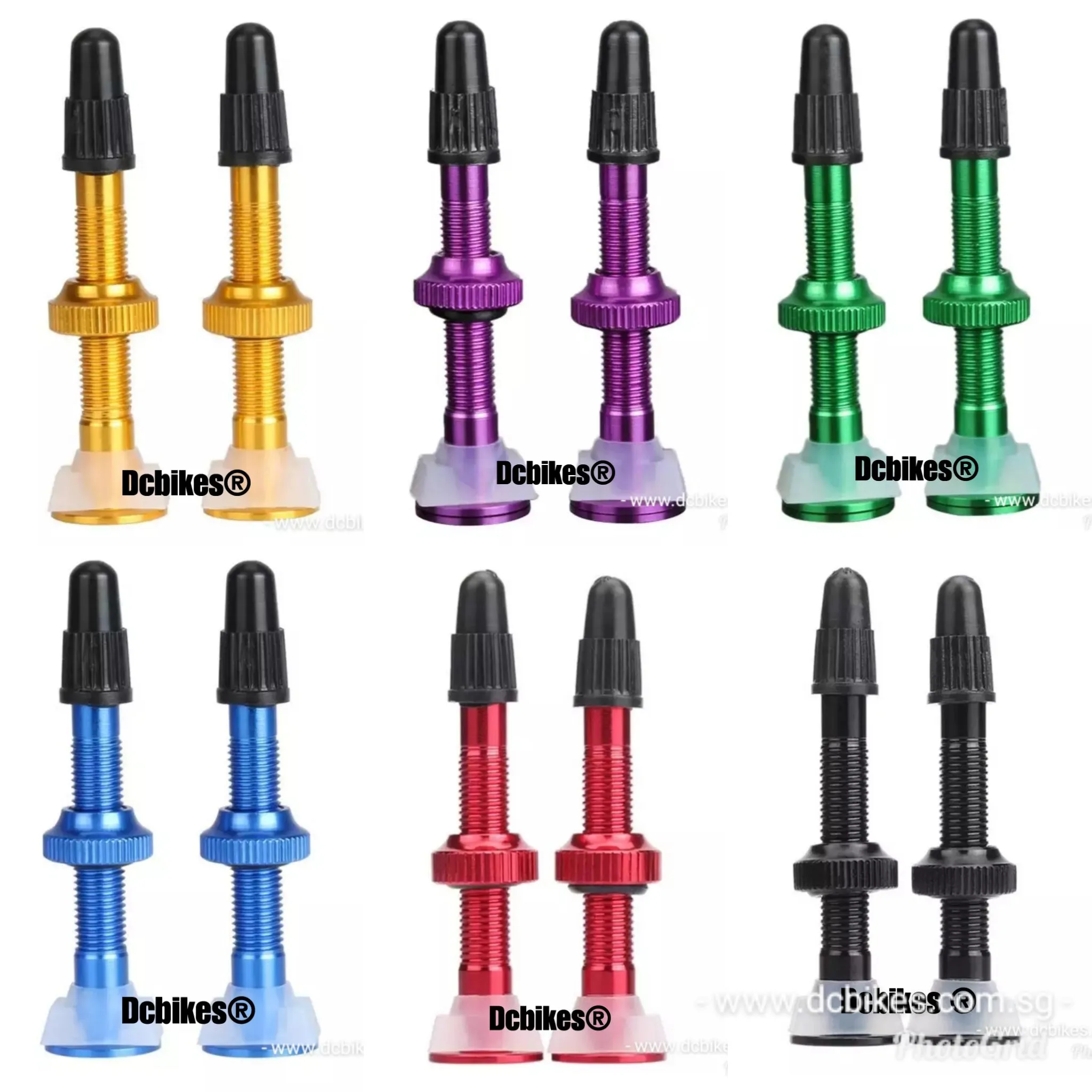 Dcbikes® 40mm Aluminum Alloy MTB Road Bike Tubeless Presta Valves