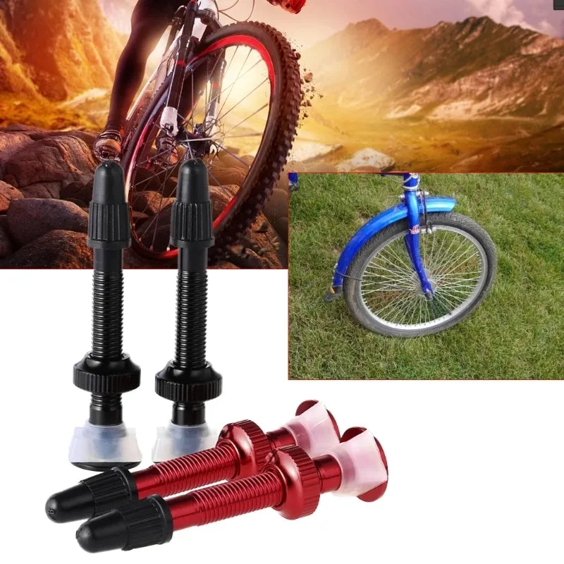 Dcbikes® 40mm Aluminum Alloy MTB Road Bike Tubeless Presta Valves