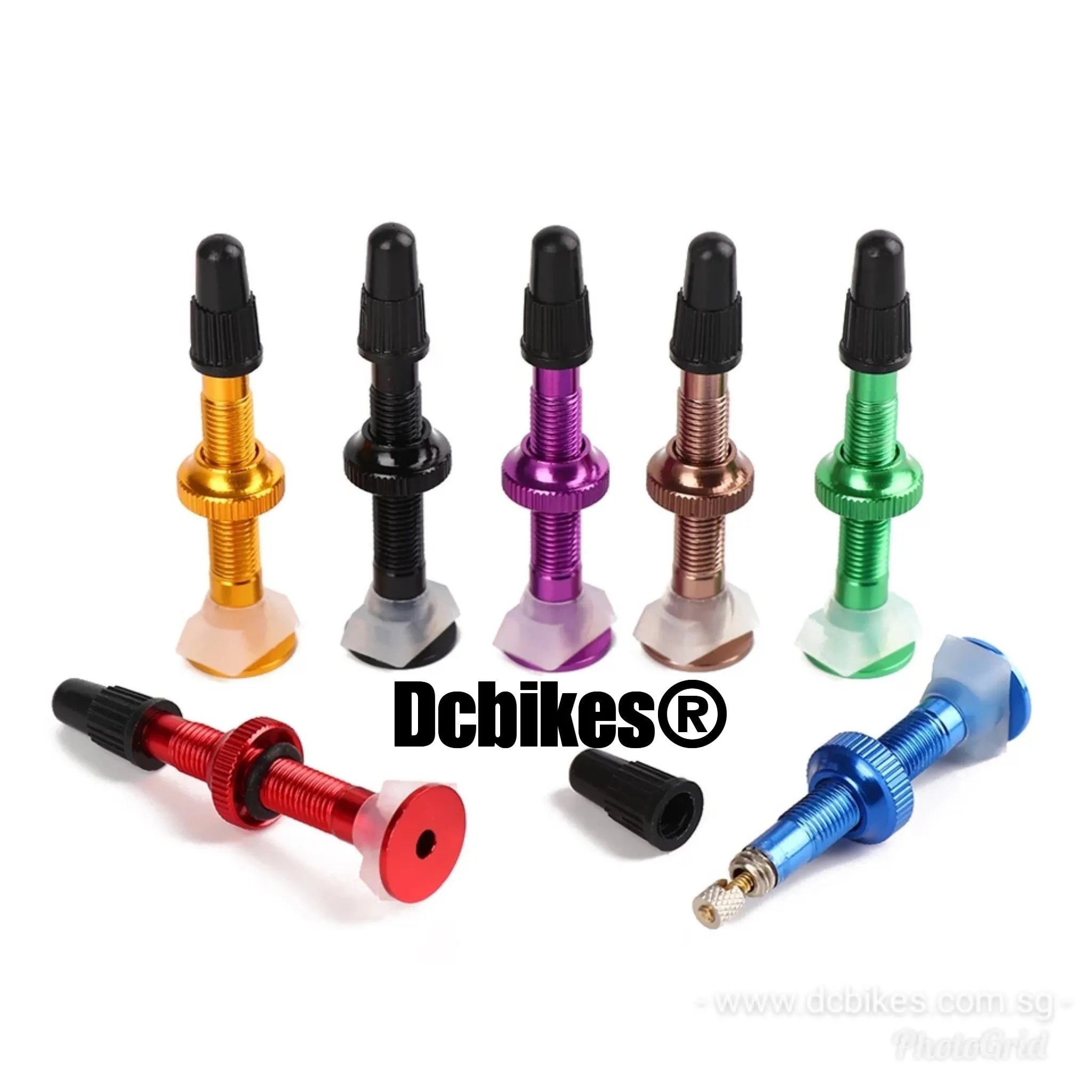 Dcbikes® 40mm Aluminum Alloy MTB Road Bike Tubeless Presta Valves