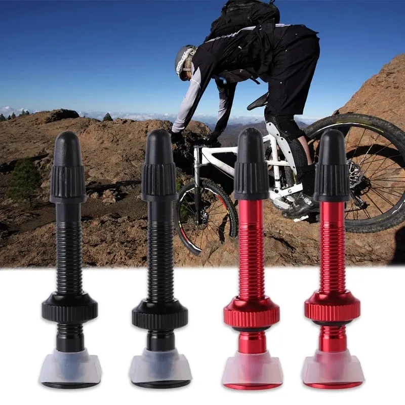 Dcbikes® 40mm Aluminum Alloy MTB Road Bike Tubeless Presta Valves