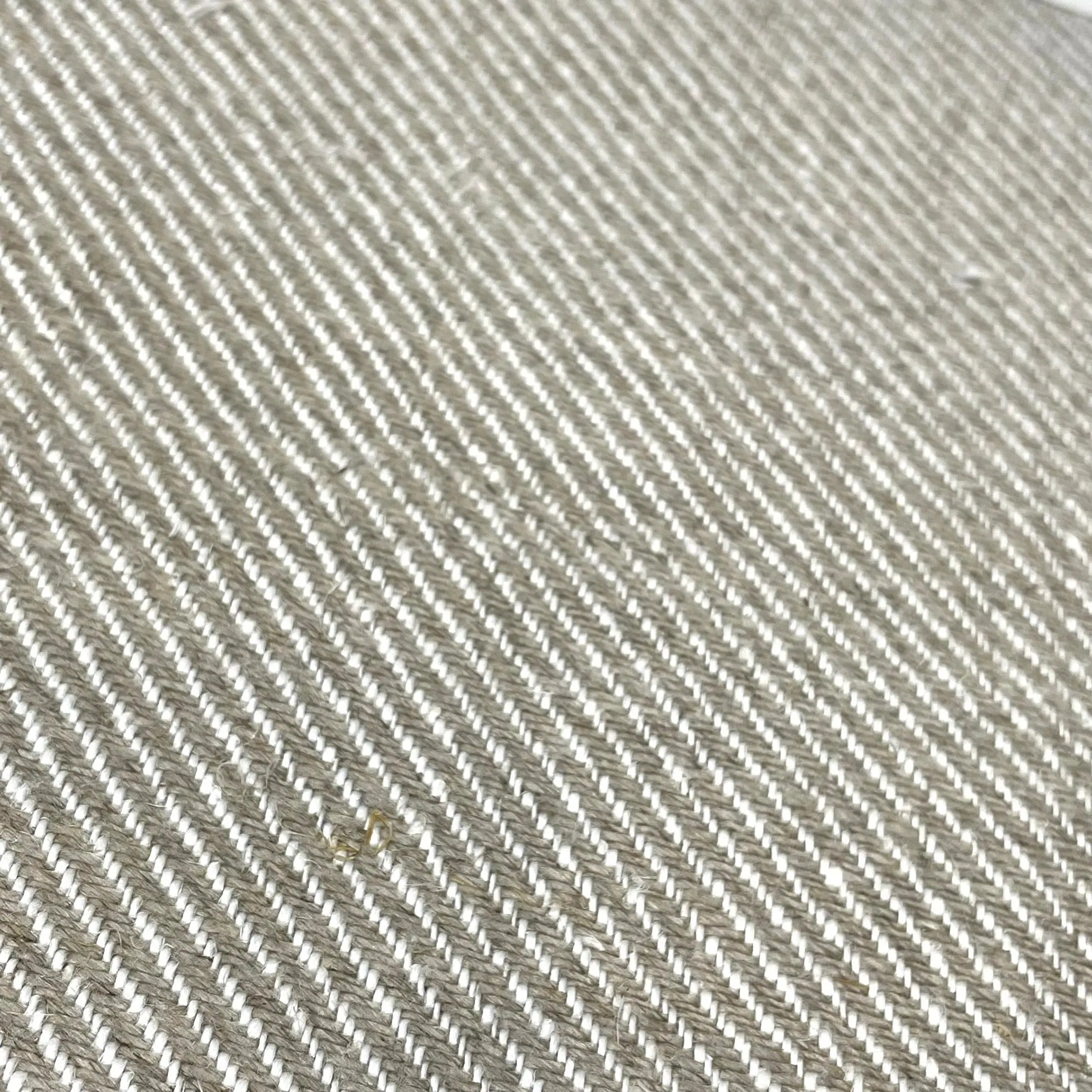 Diagonal 100% Natural Linen Fabric By The Yard/CL1074