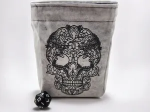 dice bag, decorative skull game pouch